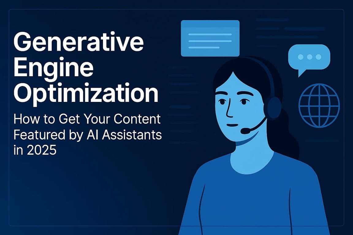 Generative Engine Optimization: How to Get Your Content Featured by AI Assistants in 2025